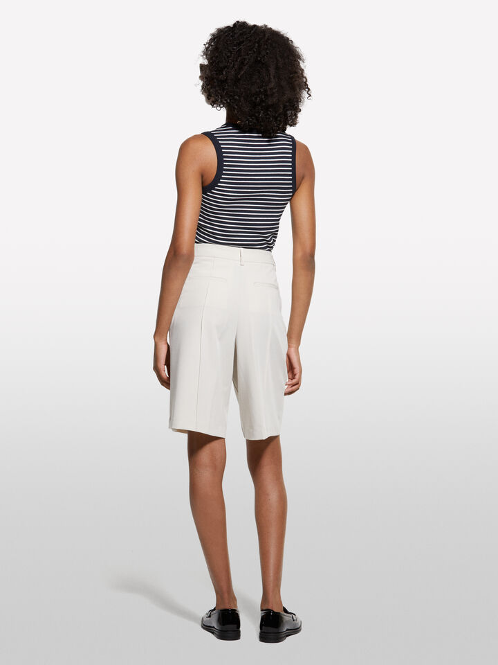 Τοπ ριγέ με κουμπιά - τοπ γυναικεία - Σκουρο Μπλε | Sisley image number 2